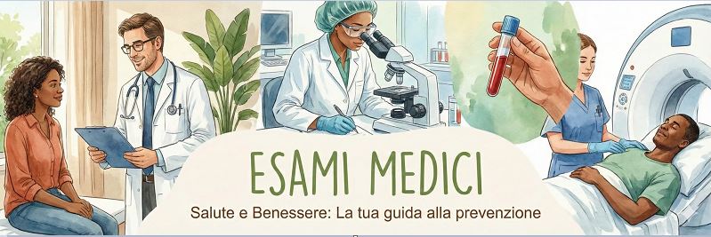 Esami medici: banner introduttivo