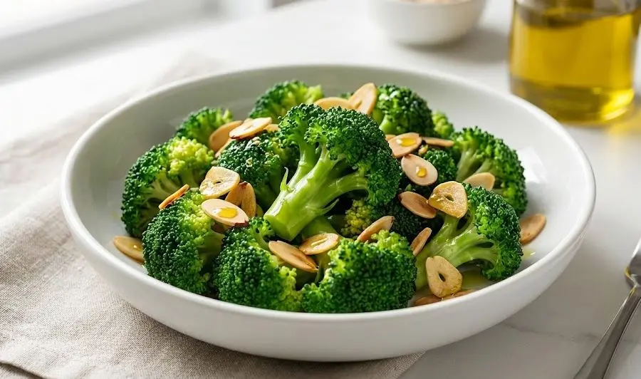 Broccoli al Vapore con Mandorle e Aglio: immagine introduttiva