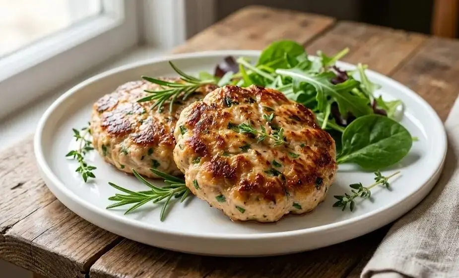 piatto con Burger di tacchino IBS alle erbe
