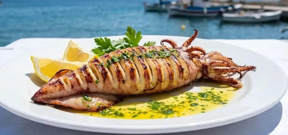 Calamari alla griglia light: immagine introduttiva