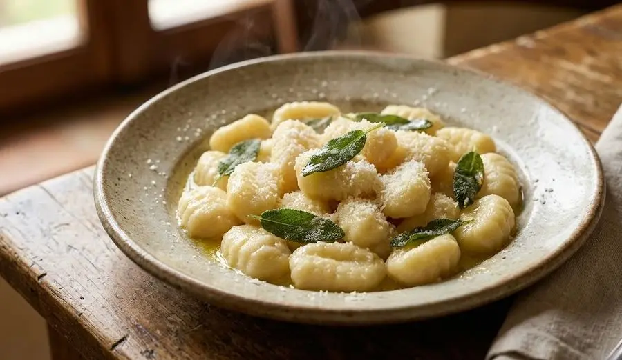 Gnocchi di patate al burro crudo e salvia: immagine introduttiva