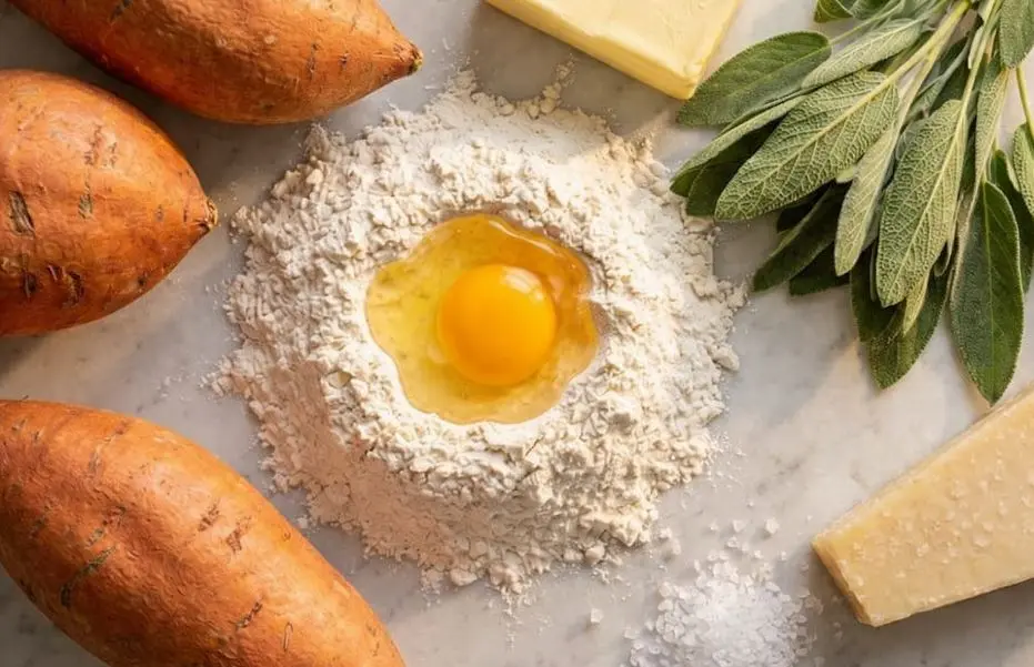 Gnocchi di patate dolci fatti in casa: Ingredienti