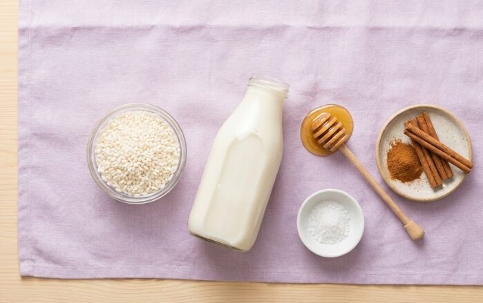 esposizione Ingredienti Crema di riso dolce alla cannella
