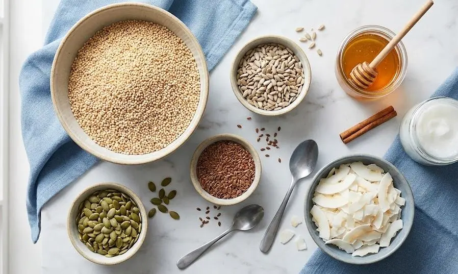 Ingredienti della Granola con Amaranto Senza Glutine