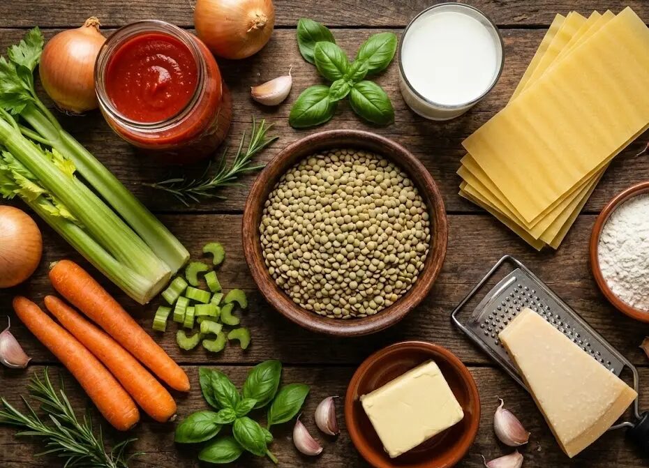 esposizione Ingredienti Lasagne vegetariane