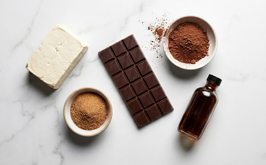 esposizione Ingredienti Mousse Cioccolato e Tofu Silken