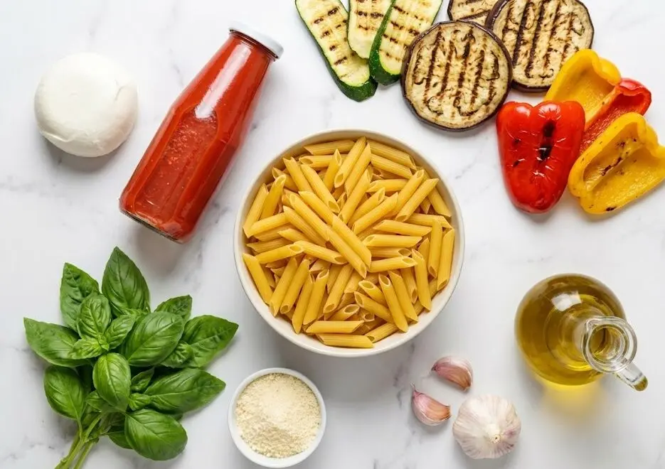 esposizione Ingredienti Pasta al forno senza lattosio