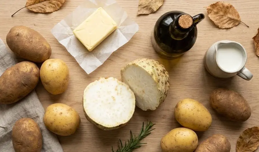 Ingredienti del Purè di patate e sedano rapa