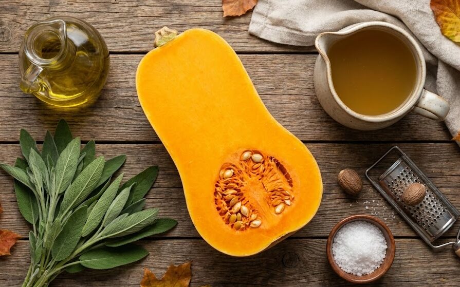 esposizione di Ingredienti Purea di zucca