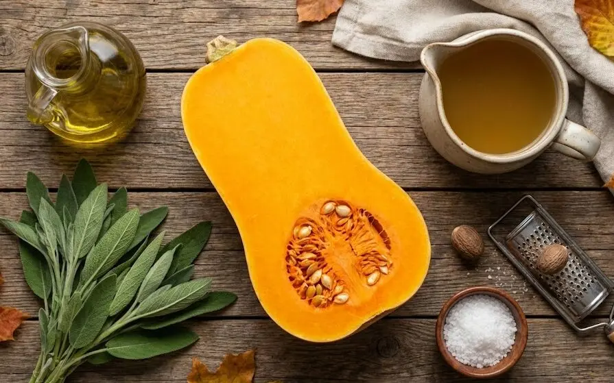 esposizione di Ingredienti Purea di zucca