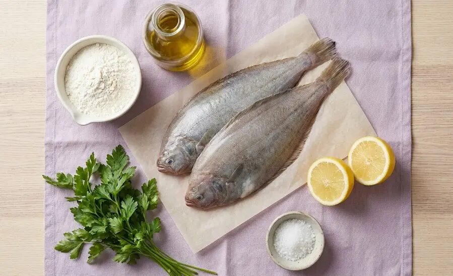 esposizione Ingredienti Sogliola alla Mugnaia Senza Burro per Gastrite
