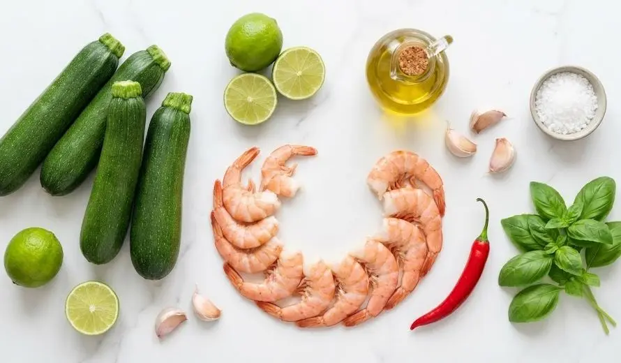 Ingredienti degli Spaghetti di Zucchine