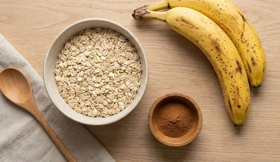 Immagine degli ingredienti dei Biscotti avena e banana