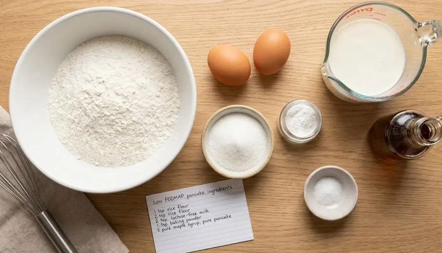 Immagine degli ingredienti dei Pancake Low FODMAP