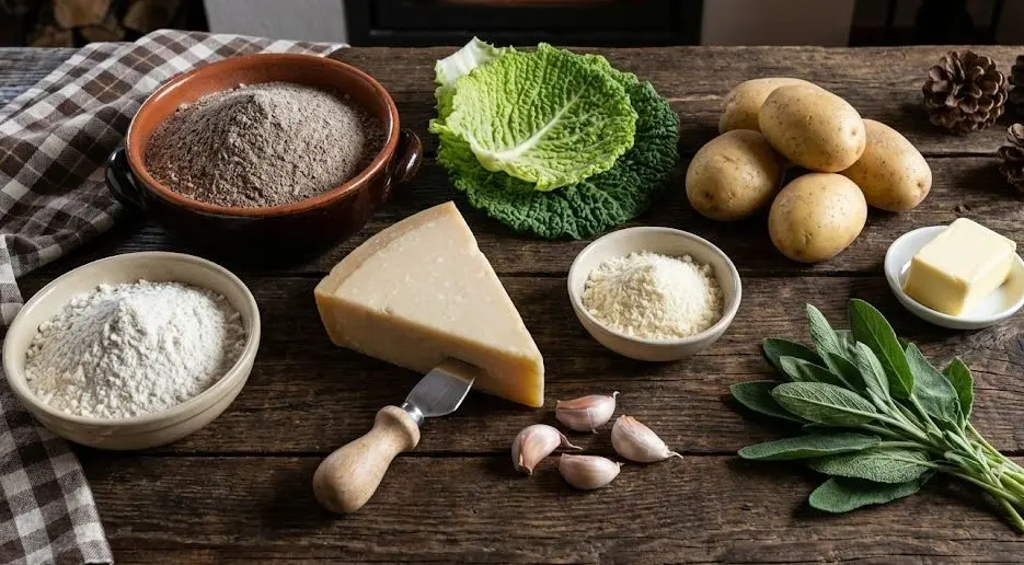 Immagine degli Ingredienti dei Pizzoccheri Light Senza Glutine