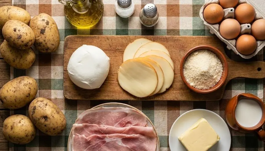 Immagine degli Ingredienti del Gateau di Patate Senza Glutine