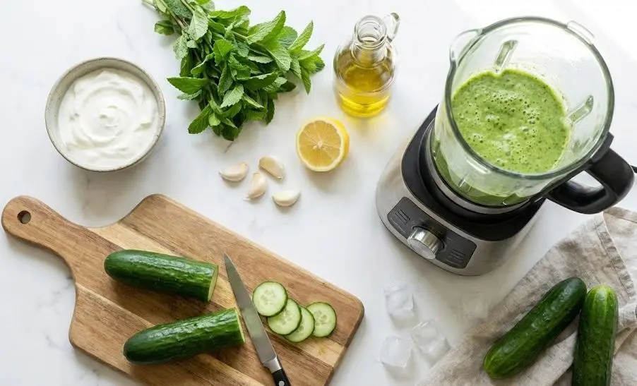 Ingredienti e procedimento del Gazpacho Verde Freddo