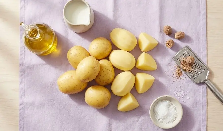 Immagine degli Ingredienti del Purè di Patate all'Olio d'Oliva