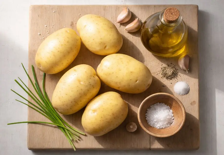 Immagine con gli ingredienti del Purè di patate
