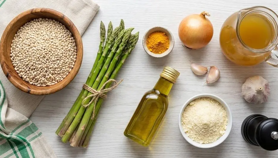 Immagine degli ingredienti del Risotto di Orzo