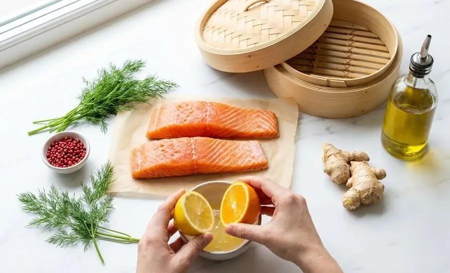 Ingredienti e procedimento del Salmone Selvaggio al Vapore