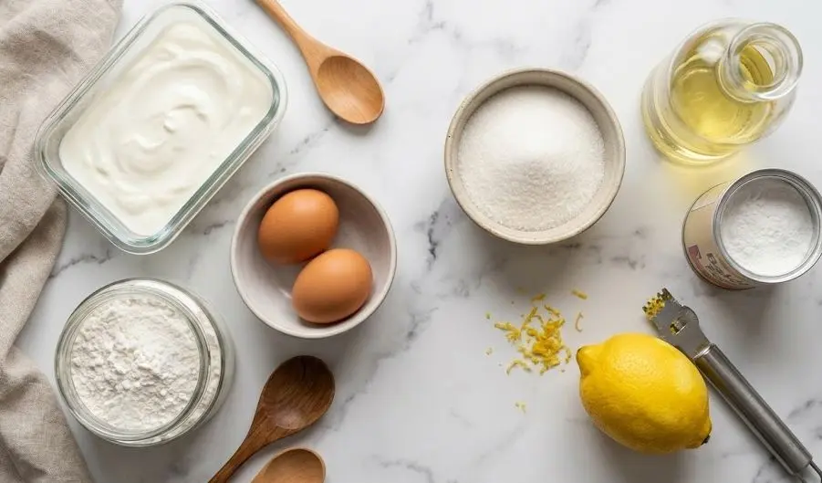 Immagine degli ingredienti del tortino allo yogurt IBS