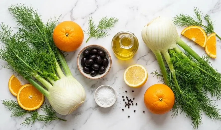 Immagine degli ingredienti dell'Insalata di Finocchi