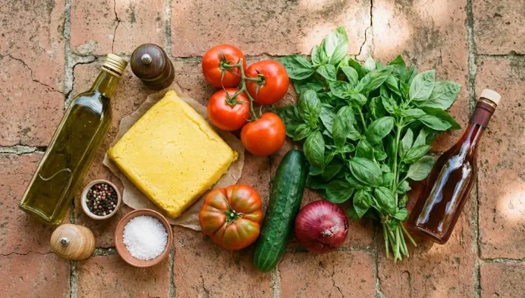 Immagine degli Ingredienti della Panzanella senza glutine
