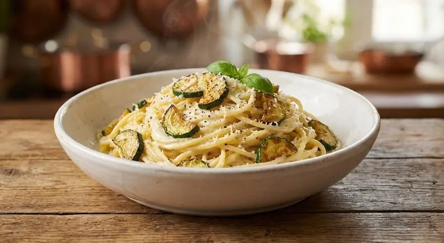Pasta alla finta carbonara di zucchine: immagine introduttiva