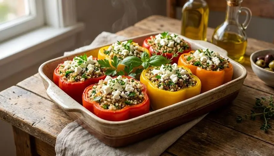 Peperoni Ripieni di Quinoa e Feta: immagine introduttiva