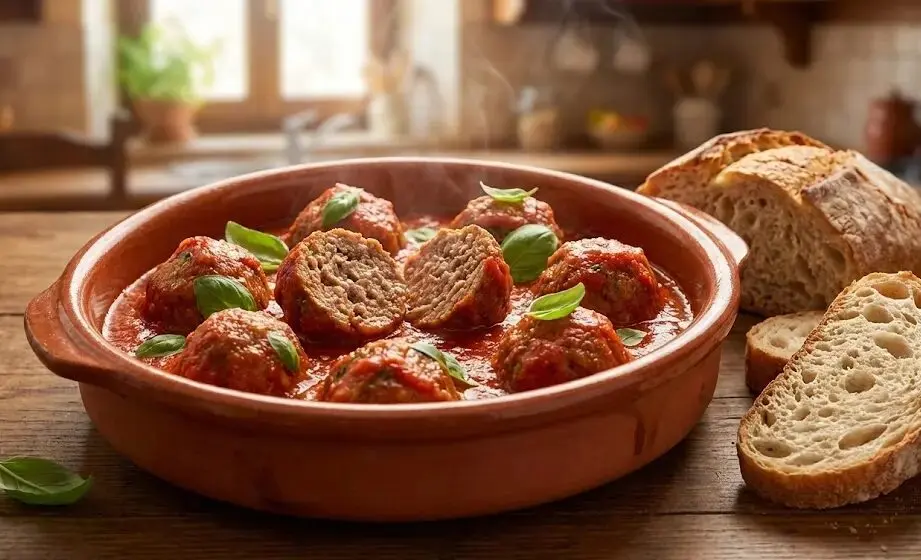 Terrina di Ingredienti Polpette al sugo morbidissime senza latte e parmigiano