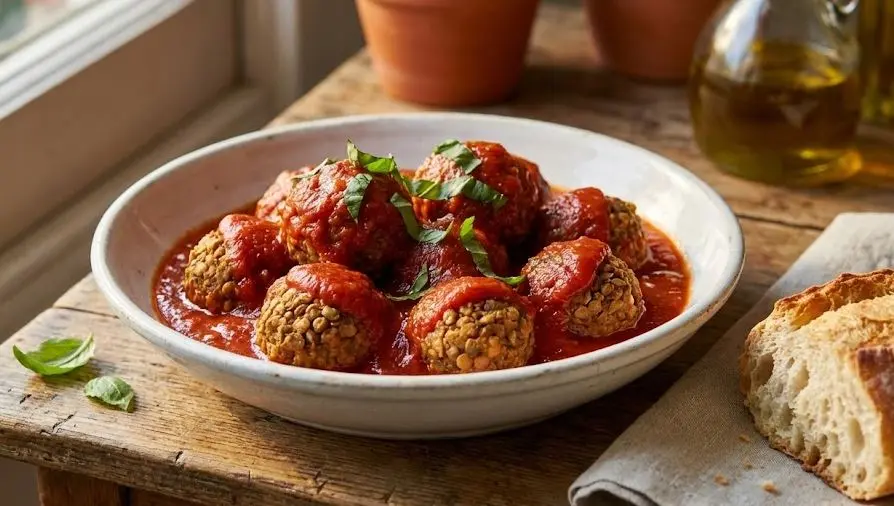 Polpette di Lenticchie al Sugo: immagine introduttiva