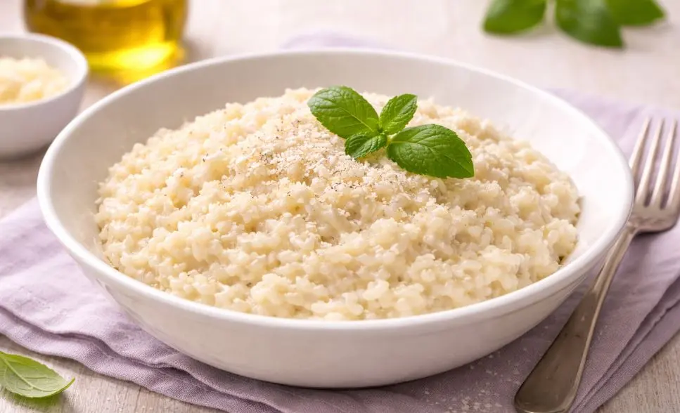 Riso risottato all'Olio EVO e Parmigiano: immagine introduttiva