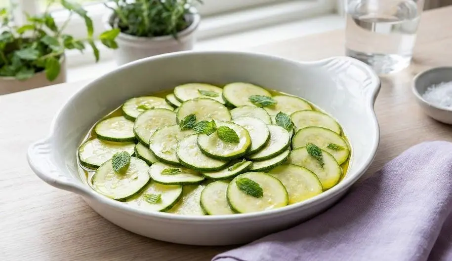 Zucchine Lessate alla Menta per Gastrite: immagine introduttiva