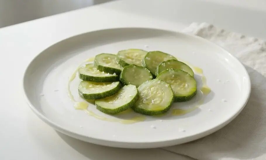 piatto di Zucchine lesse
