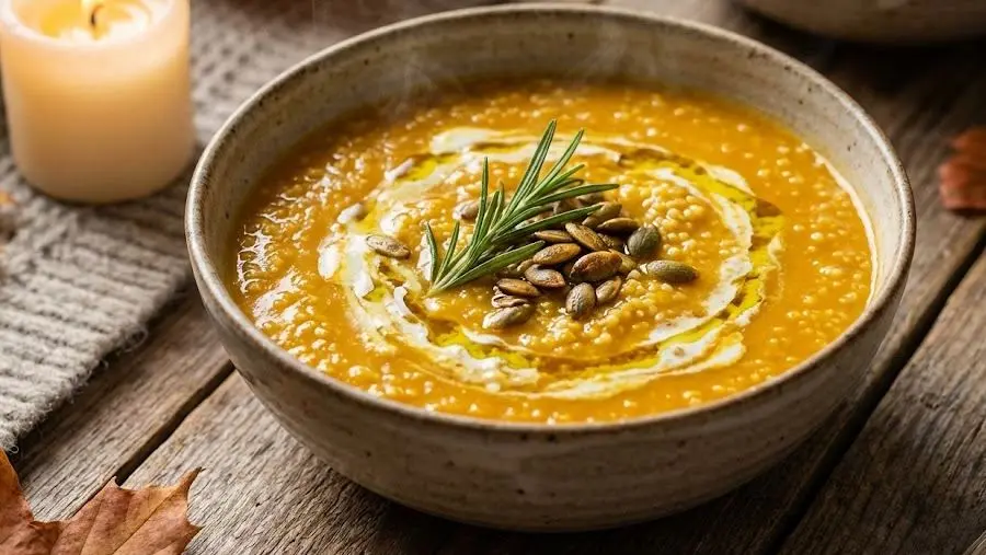 Zuppa di Miglio e Zucca Senza Glutine: Immagine introduttiva