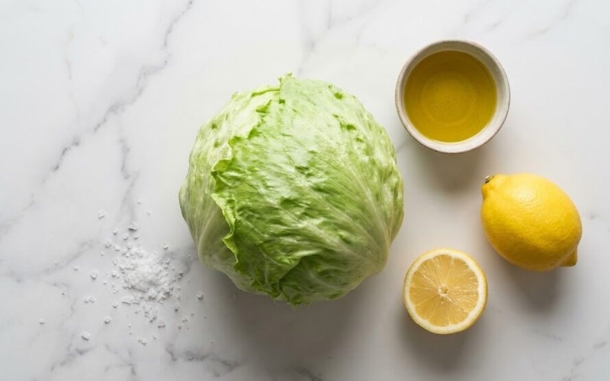 esposizione ingredienti Insalata di lattuga