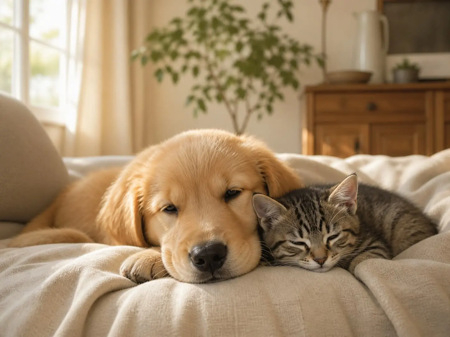 Cane e gatto insieme: animali domestici